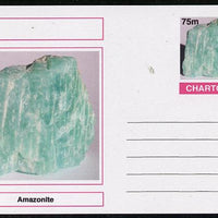 Chartonia (Fantasy) Minerals - Amazonite postal stationery card unused and fine