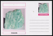 Chartonia (Fantasy) Minerals - Amazonite postal stationery card unused and fine