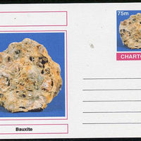 Chartonia (Fantasy) Minerals - Bauxite postal stationery card unused and fine
