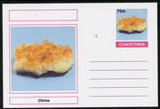 Chartonia (Fantasy) Minerals - Citrine postal stationery card unused and fine
