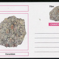 Chartonia (Fantasy) Minerals - Corundum postal stationery card unused and fine