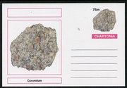Chartonia (Fantasy) Minerals - Corundum postal stationery card unused and fine