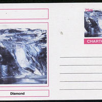 Chartonia (Fantasy) Minerals - Diamond postal stationery card unused and fine