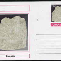 Chartonia (Fantasy) Minerals - Dolomite postal stationery card unused and fine
