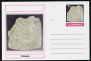 Chartonia (Fantasy) Minerals - Dolomite postal stationery card unused and fine