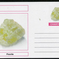 Chartonia (Fantasy) Minerals - Fluorite postal stationery card unused and fine
