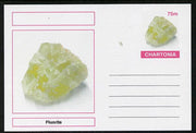 Chartonia (Fantasy) Minerals - Fluorite postal stationery card unused and fine