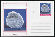 Chartonia (Fantasy) Minerals - Gypsum postal stationery card unused and fine