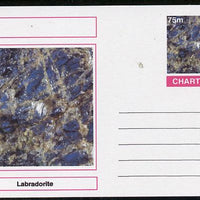 Chartonia (Fantasy) Minerals - Labradorite postal stationery card unused and fine