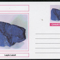 Chartonia (Fantasy) Minerals - Lapis Lazuli postal stationery card unused and fine