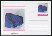 Chartonia (Fantasy) Minerals - Lapis Lazuli postal stationery card unused and fine