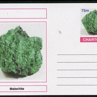 Chartonia (Fantasy) Minerals - Malachite postal stationery card unused and fine