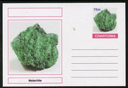 Chartonia (Fantasy) Minerals - Malachite postal stationery card unused and fine