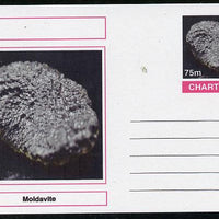 Chartonia (Fantasy) Minerals - Moldavite postal stationery card unused and fine