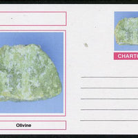 Chartonia (Fantasy) Minerals - Olivine postal stationery card unused and fine