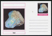 Chartonia (Fantasy) Minerals - Opal postal stationery card unused and fine