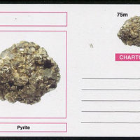 Chartonia (Fantasy) Minerals - Pyrite postal stationery card unused and fine