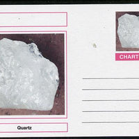 Chartonia (Fantasy) Minerals - Quartz postal stationery card unused and fine