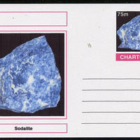 Chartonia (Fantasy) Minerals - Sodalite postal stationery card unused and fine