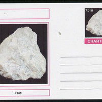 Chartonia (Fantasy) Minerals - Talc postal stationery card unused and fine