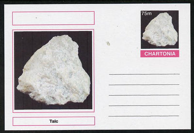 Chartonia (Fantasy) Minerals - Talc postal stationery card unused and fine