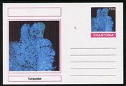Chartonia (Fantasy) Minerals - Turquoise postal stationery card unused and fine