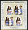 Djibouti 2013 Birth of Royal Baby (George) perf sheetlet containing 4 values unmounted mint
