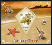 Mali 2013 Shells imperf s/sheet containing one diamond shaped value unmounted mint