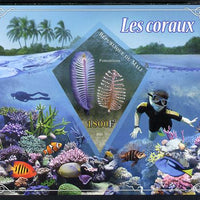 Mali 2013 Coral imperf s/sheet containing one diamond shaped value unmounted mint