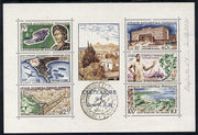 French West Africa 1958 Centenary of Dakar perf m/sheet with Philatelic Exhibition cancellation SG MS 104