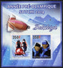 Djibouti 2013 Sochi Winter Olympics - Bobsled imperf sheetlet containing 2 values unmounted mint