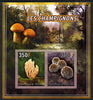 Djibouti 2013 Fungi #4 imperf sheetlet containing 2 values unmounted mint