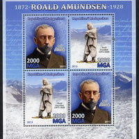 Madagascar 2013 Roald Amundsen perf sheetlet containing 4 values unmounted mint