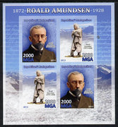 Madagascar 2013 Roald Amundsen imperf sheetlet containing 4 values unmounted mint