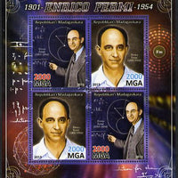 Madagascar 2013 Enrico Fermi (physicist) perf sheetlet containing 4 values unmounted mint