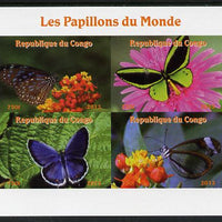 Congo 2013 Butterflies of the World #1 imperf sheetlet containing four values unmounted mint. Note this item is privately produced and is offered purely on its thematic appeal