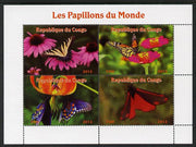 Congo 2013 Butterflies of the World #2 perf sheetlet containing four values unmounted mint. Note this item is privately produced and is offered purely on its thematic appeal