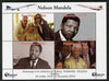 Mali 2013 Nelson Mandela #5 perf sheetlet containing four values unmounted mint. Note this item is privately produced and is offered purely on its thematic appeal with Concorde in border