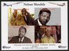 Mali 2013 Nelson Mandela #5 imperf sheetlet containing four values unmounted mint. Note this item is privately produced and is offered purely on its thematic appeal with Concorde in border