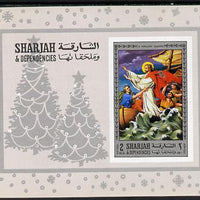 Sharjah 1971 Life of Christ #3 imperf m/sheet (Walking on Water) Mi BL 79B unmounted mint