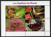 Congo 2013 Butterflies of the World #5 perf sheetlet containing four values unmounted mint. Note this item is privately produced and is offered purely on its thematic appeal