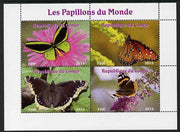 Congo 2013 Butterflies of the World #7 perf sheetlet containing four values unmounted mint. Note this item is privately produced and is offered purely on its thematic appeal