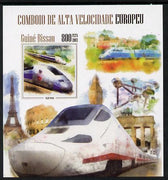 Guinea - Bissau 2013 European High Speed Trains #2 imperf s/sheet unmounted mint
