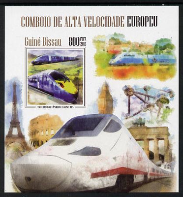 Guinea - Bissau 2013 European High Speed Trains #4 imperf s/sheet unmounted mint