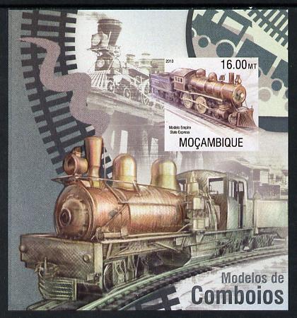 Mozambique 2013 Steam Trains #03 imperf s/sheet unmounted mint
