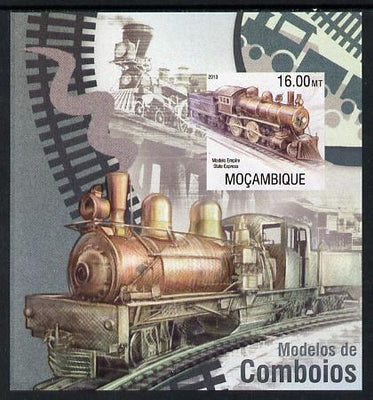 Mozambique 2013 Steam Trains #03 imperf s/sheet unmounted mint