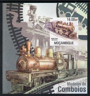 Mozambique 2013 Steam Trains #03 imperf s/sheet unmounted mint