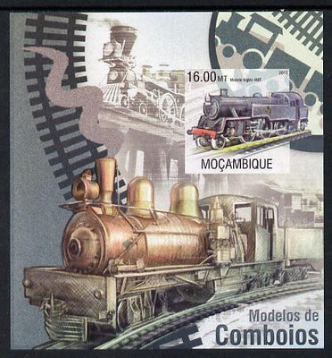 Mozambique 2013 Steam Trains #04 imperf s/sheet unmounted mint
