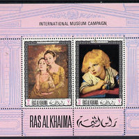 Ras Al Khaima 1968 Art - International Museums - National Gallery London perf m/sheet unmounted mint Mi BL 44A