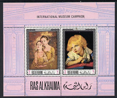 Ras Al Khaima 1968 Art - International Museums - National Gallery London perf m/sheet unmounted mint Mi BL 44A